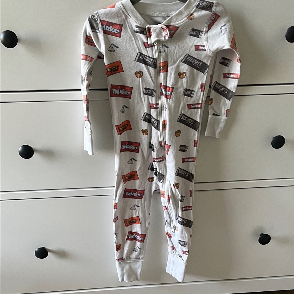 Candy Baby One Piece Pajama - White